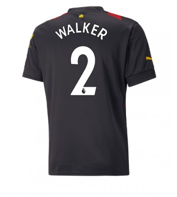 Manchester City Kyle Walker #2 Bortatröja 2022-23 Korta ärmar